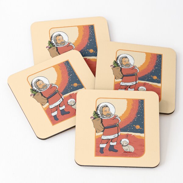 Item preview, Funny Dogs And Santa Claus Outsite The Earth designed and sold by I Am Cuta.