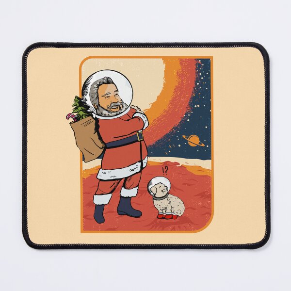 Item preview, Funny Dogs And Santa Claus Outsite The Earth designed and sold by I Am Cuta.