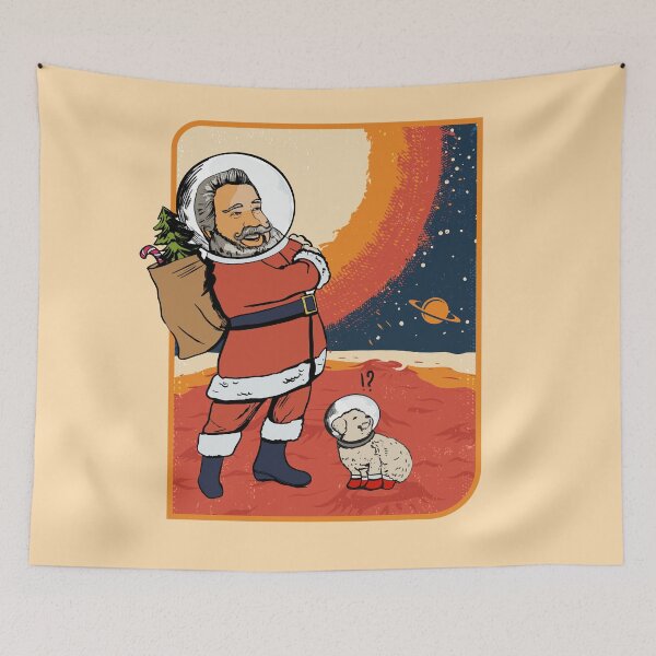 Item preview, Funny Dogs And Santa Claus Outsite The Earth designed and sold by I Am Cuta.