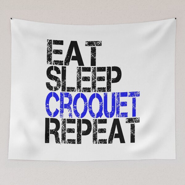 Item preview, Eat Sleep Croquet Repeat, Grunge  designed and sold by ACC .
