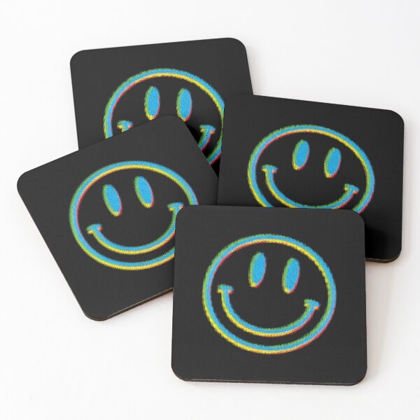 Item preview, Acid Smiley in blue designed and sold by sunsetgraphics.