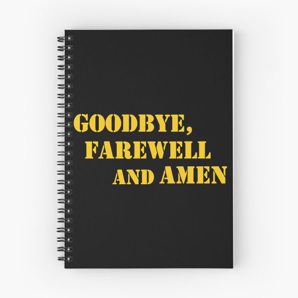 Item preview, Goodbye, Farewell and Amen designed and sold by UrsaSundries.