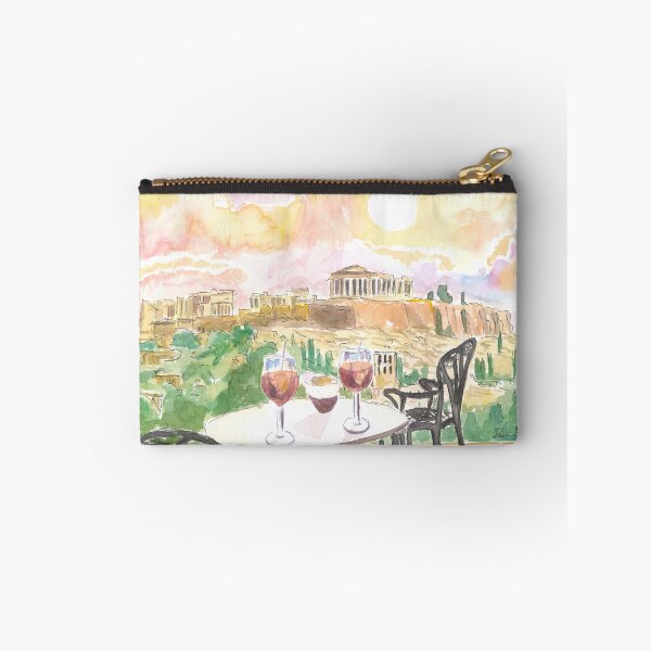 Artikelvorschau, Romantik bei Sonnenuntergang in Athen mit Aperitif und Blick auf die Akropolis entworfen und verkauft von artshop77.