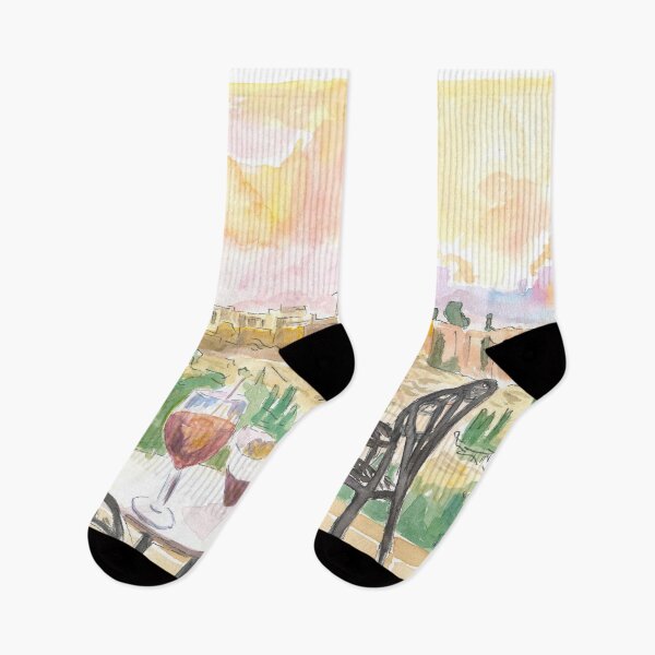 Item preview, Sunset Romance in Athens Greece with Aperitif and Acropolis View designed and sold by artshop77.