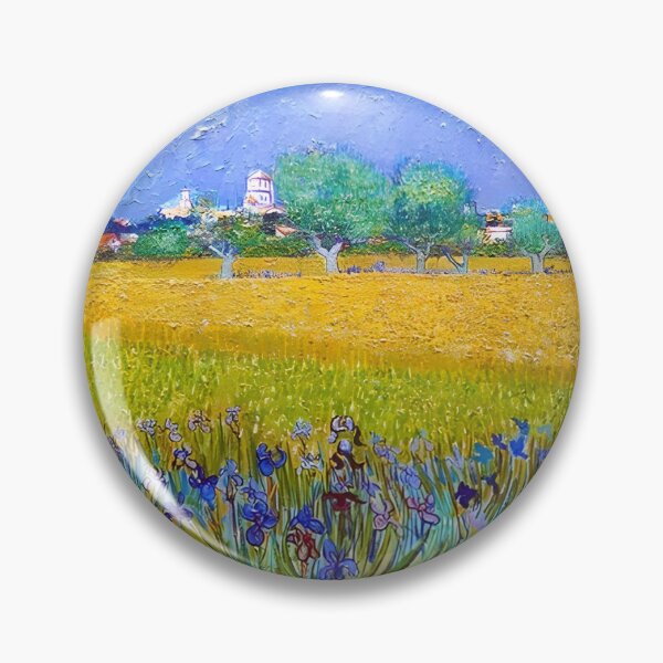 Item preview, Vincent Van gogh - Field with Irises near Arles, Arles, May 1888 designed and sold by ThingsToSmile.