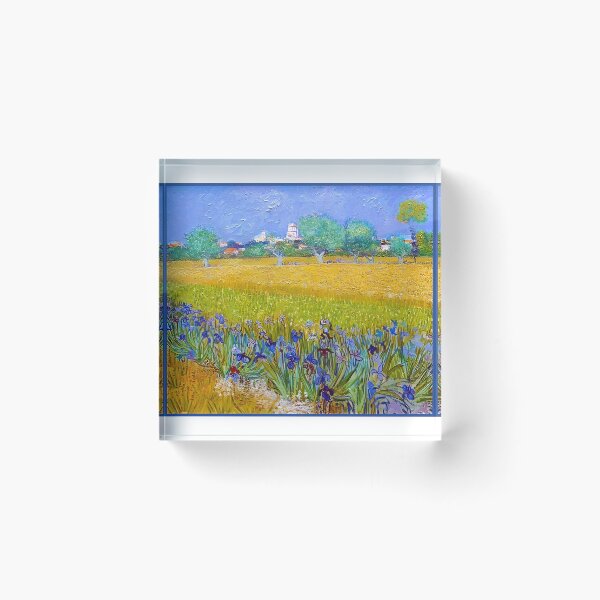 Item preview, Vincent Van gogh - Field with Irises near Arles, Arles, May 1888 designed and sold by ThingsToSmile.