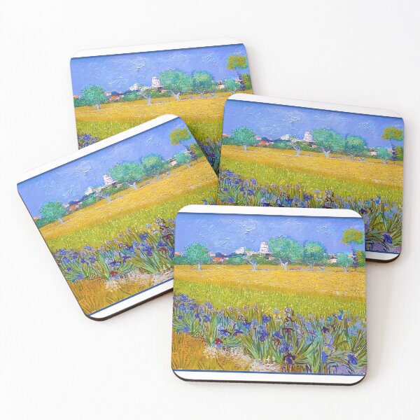 Item preview, Vincent Van gogh - Field with Irises near Arles, Arles, May 1888 designed and sold by ThingsToSmile.