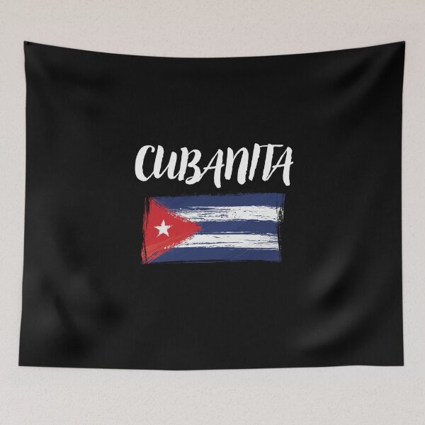 Item preview, Cubanita Cuban Flag Lettering T Shirt designed and sold by Suzy Perez Art.