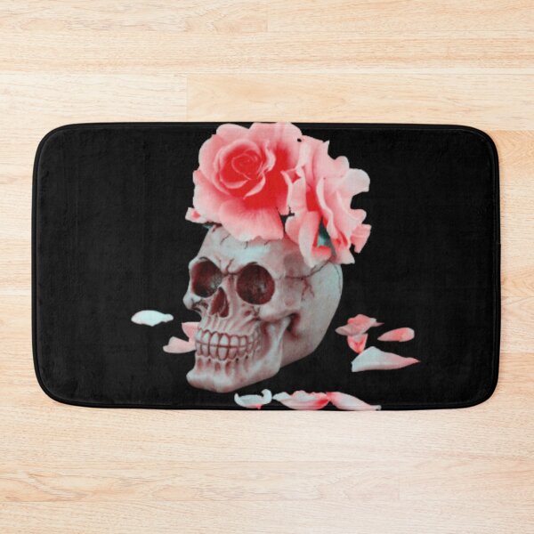 Item preview, bones and botany peach skull designed and sold by TjsDesignsnMore.