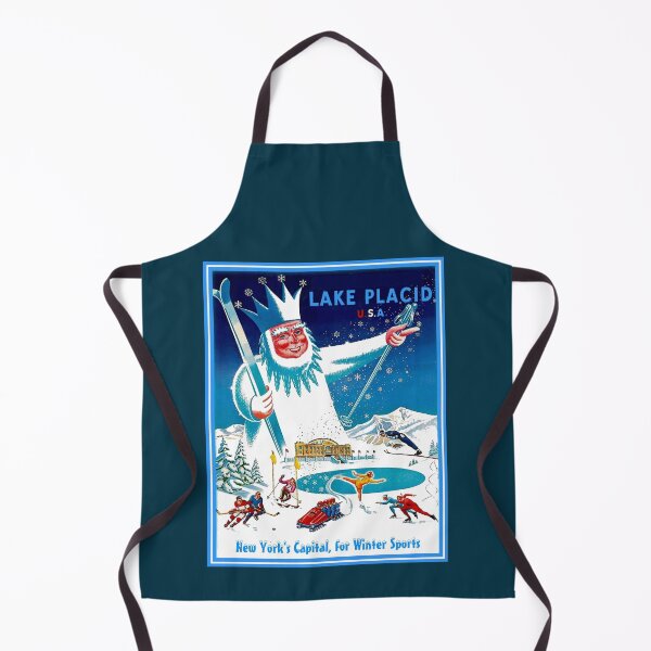 Item preview, LAKE PLACID : Vintage Winter Sports Travel and Tourism Advertising Print designed and sold by posterbobs.
