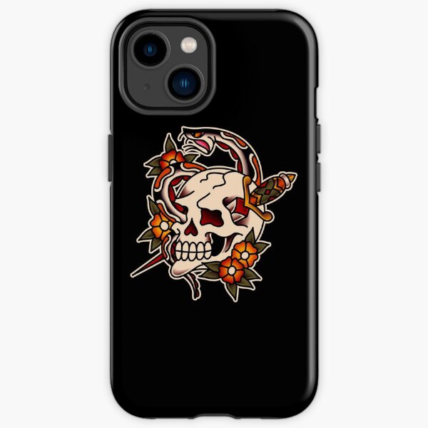 Salty-Dog Death and Rebirth Skull Motif iPhone Tough Case