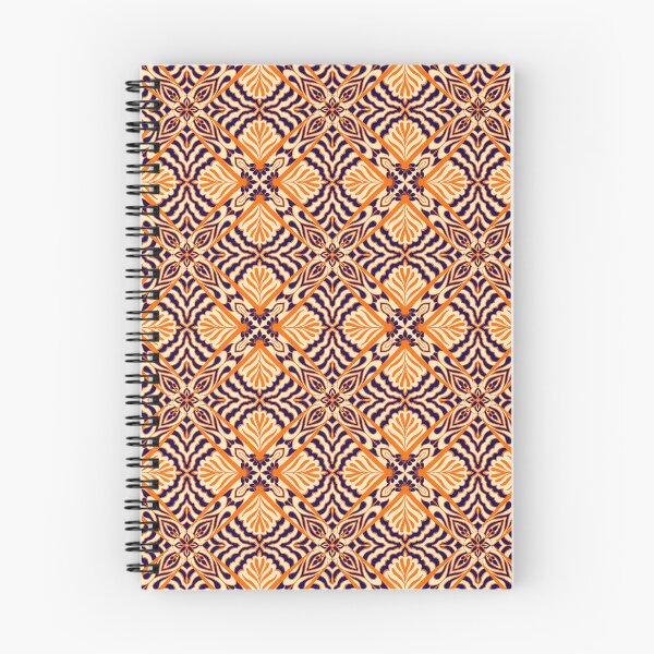 Item preview, Beautiful Blue and Orange Seamless Pattern designed and sold by patternologyy.