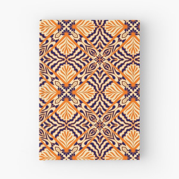 Item preview, Beautiful Blue and Orange Seamless Pattern designed and sold by patternologyy.