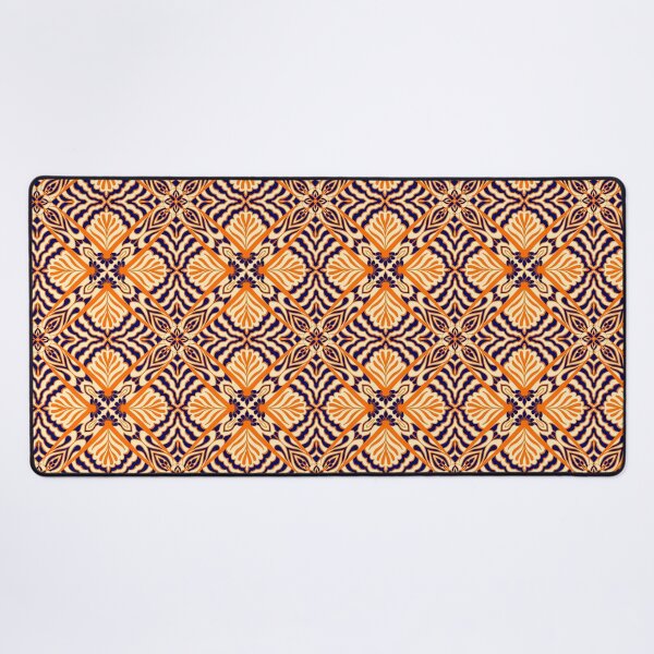 Item preview, Beautiful Blue and Orange Seamless Pattern designed and sold by patternologyy.