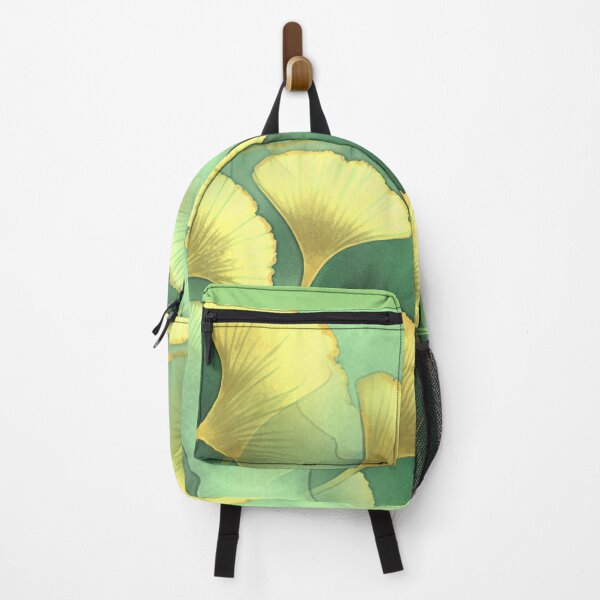 Item preview, Abstract Art: Golden Ginkgo Leaves Celadon Green designed and sold by factory88.