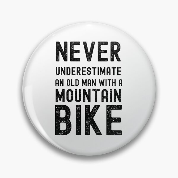 Item preview, Never Underestimate An Old Man With A Mountainbike designed and sold by hijackhippo.