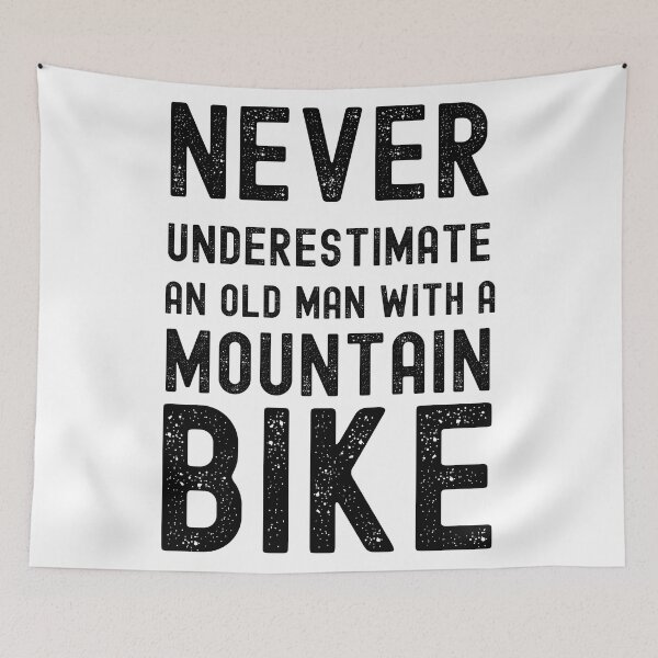 Item preview, Never Underestimate An Old Man With A Mountainbike designed and sold by hijackhippo.