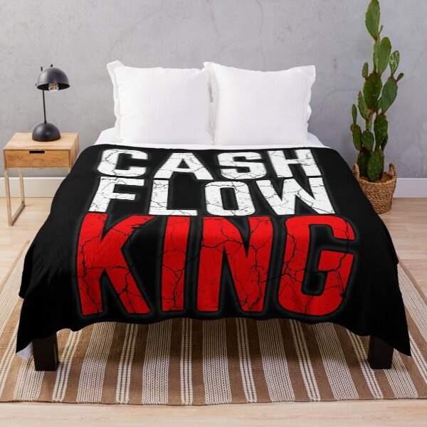 Item preview, CASH FLOW KING red distressed designed and sold by KingsManKind.
