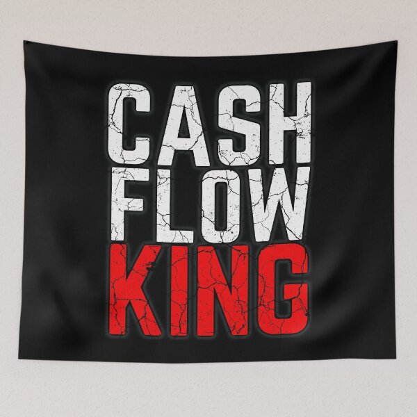 Item preview, CASH FLOW KING red distressed  designed and sold by KingsManKind.