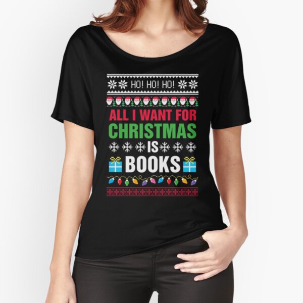 Literary christmas outlet jumper