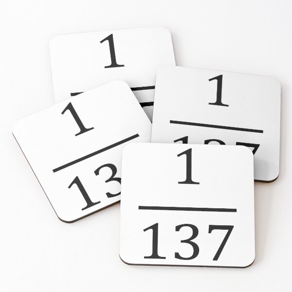 Item preview, Fine Structure Constant, made only for physicists designed and sold by ScienceCorner.