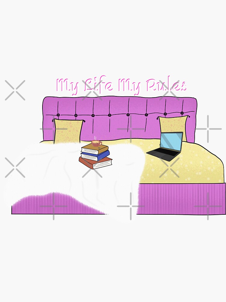 "My Life My Rules" Sticker for Sale by asillustrator | Redbubble