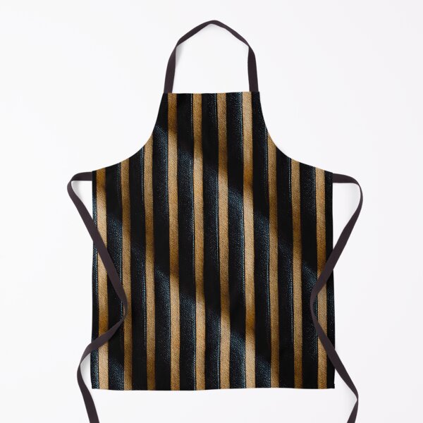 Item preview, Black leather with gold pinstripe designed and sold by Stepan Melnikov | Midpatterns.