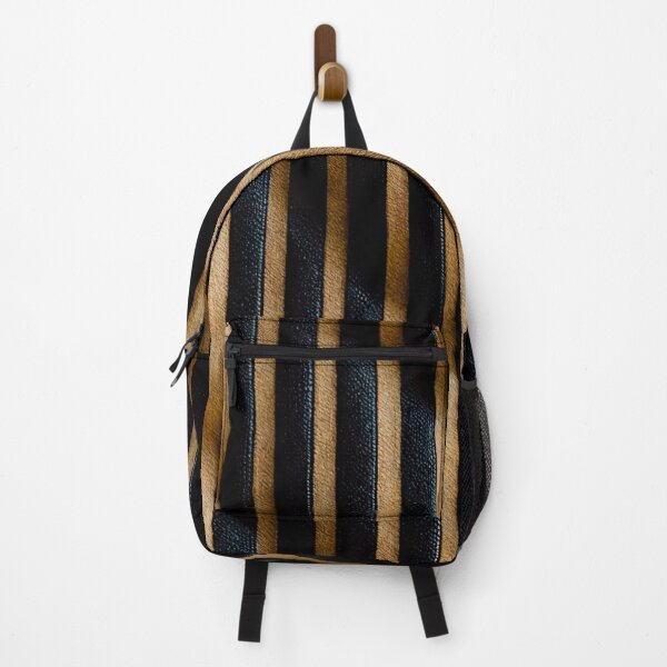 Item preview, Black leather with gold pinstripe designed and sold by Stepan Melnikov | Midpatterns.