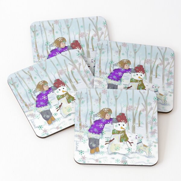 Item preview, The Girl Her Dog And The Snownman designed and sold by Eklectikos.