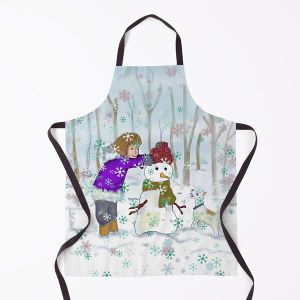 Item preview, The Girl Her Dog And The Snownman designed and sold by Eklectikos.