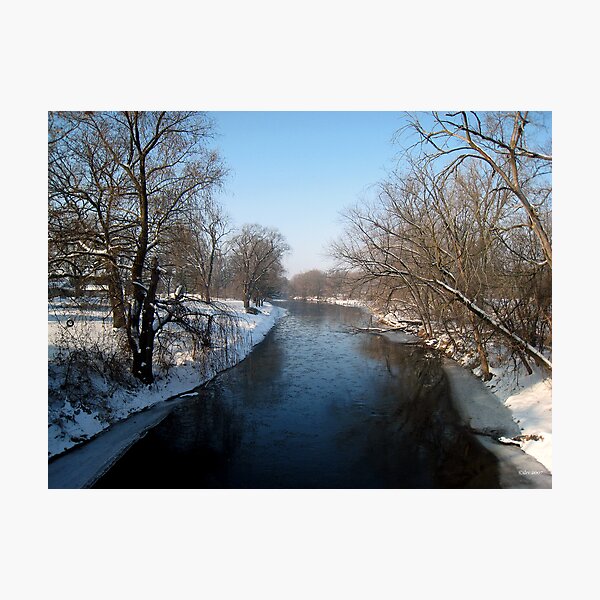 A Snowy Turtle Creek Photographic Print
