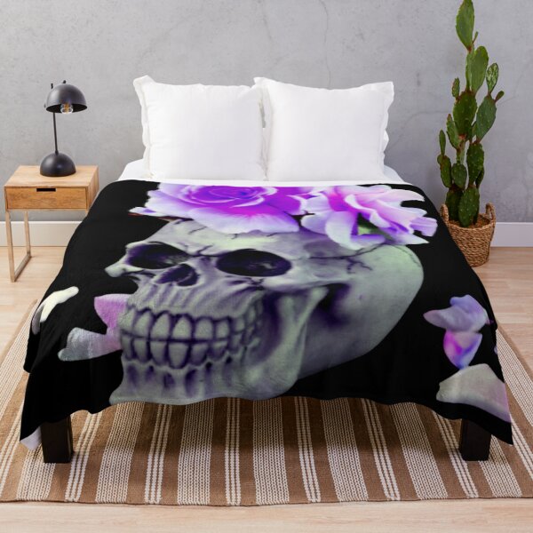 Item preview, bones and botany purple skull designed and sold by TjsDesignsnMore.
