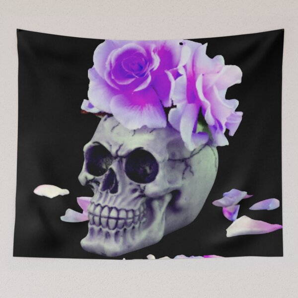 Item preview, bones and botany purple skull designed and sold by TjsDesignsnMore.