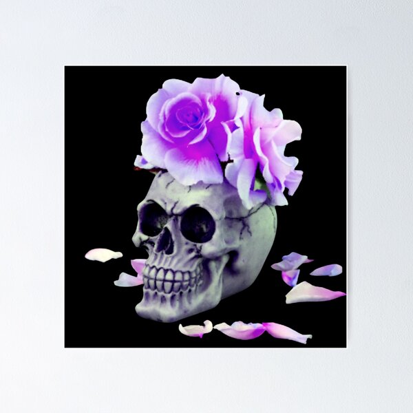 Item preview, bones and botany purple skull designed and sold by TjsDesignsnMore.