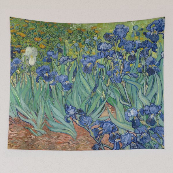 Item preview, Vincent Van Gogh Irises  May 1889 Painting flower pattern designed and sold by ThingsToSmile.