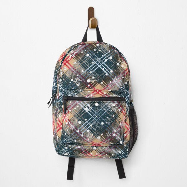 Item preview, Christmas Tartan Pattern with snowflakes designed and sold by trendingatees.