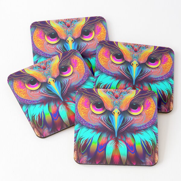 Item preview, Amazing psychedelic and colorful owl designed and sold by Victorsju.