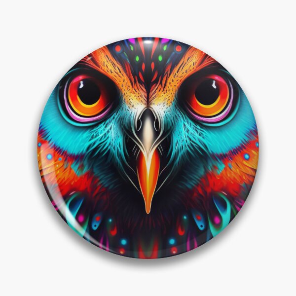 Item preview, A very psychedelic and colorful owl designed and sold by Victorsju.