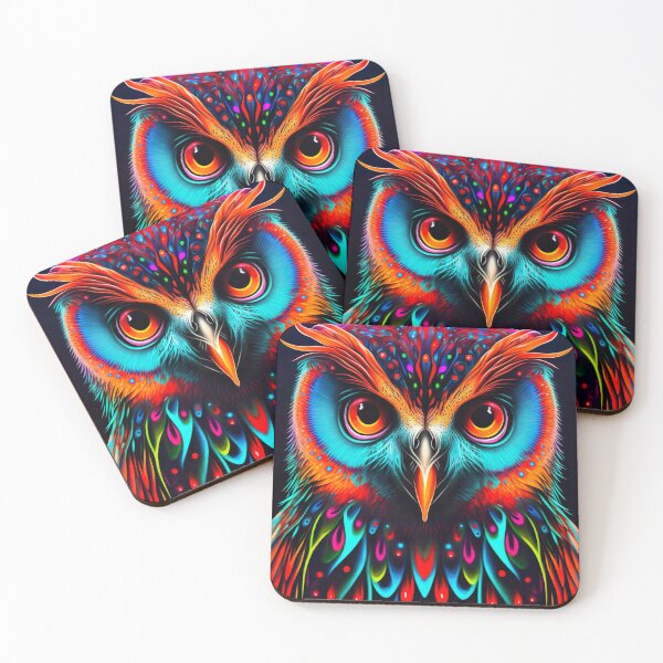 Item preview, A very psychedelic and colorful owl designed and sold by Victorsju.