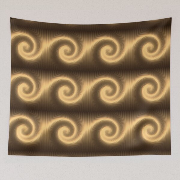 Item preview, Golden dynamic spiral texture, background. designed and sold by Stellagala.