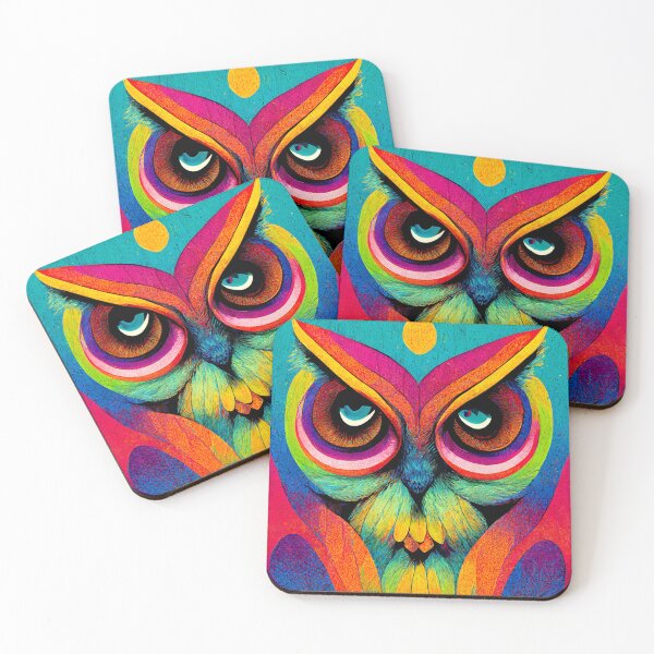 Item preview, A colorful psychedelic owl designed and sold by Victorsju.