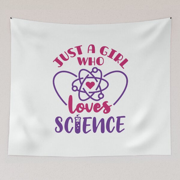 Item preview, Just a Girl Who Loves Science designed and sold by jaygo.