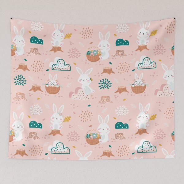 Item preview, Colorful pattern design. Anime cute rabbit  iPhone or Samsung Phone Case Cover designed and sold by RoManSmArt.