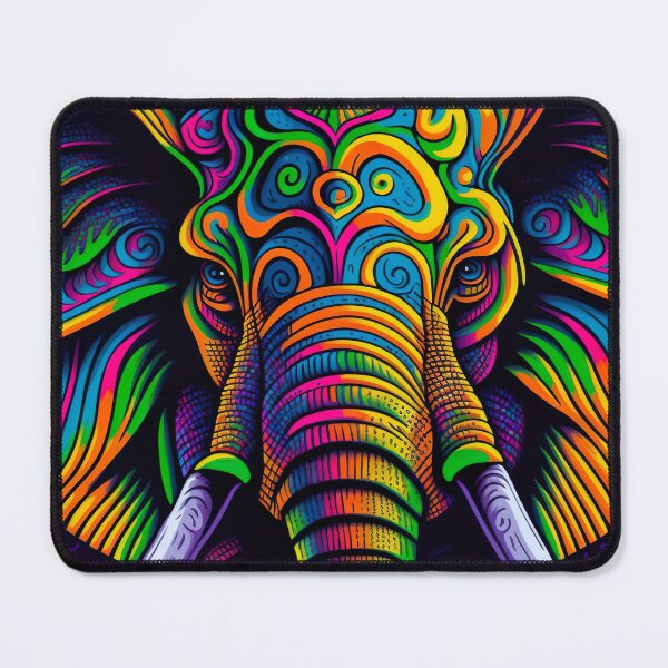 Item preview, Beautiful psychedelic elephant designed and sold by Victorsju.