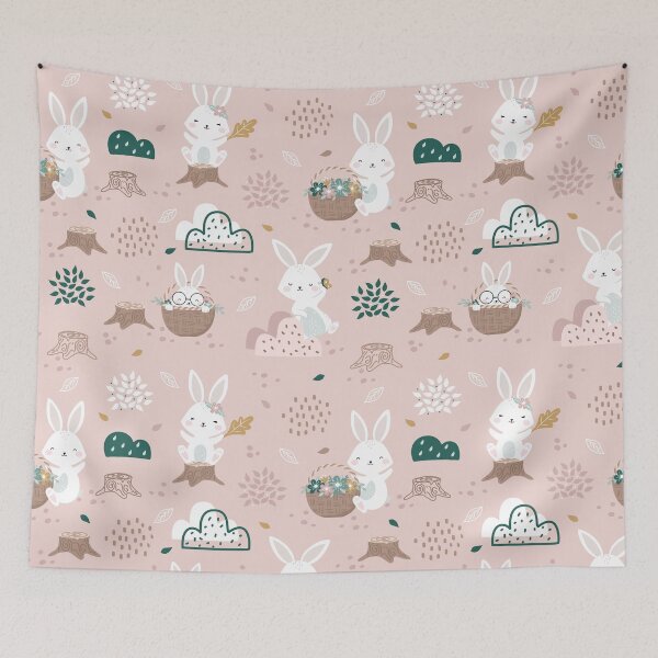 Item preview, Colorful pattern design. Anime cute rabbit  iPhone or Samsung Phone Case Cover designed and sold by RoManSmArt.