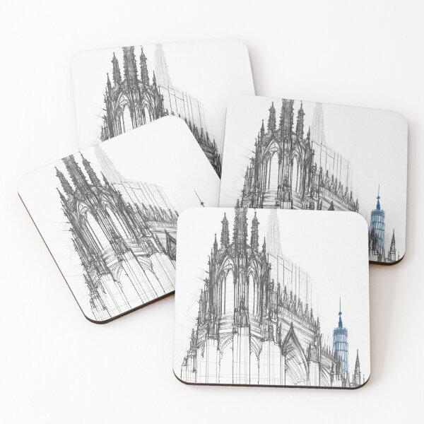 Item preview, pencil Gothic building designed and sold by Mirochan80.