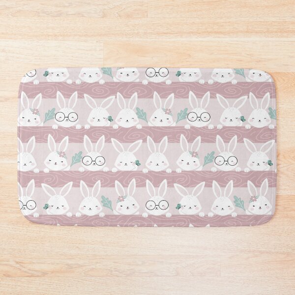 Item preview, Anime cute rabbit Colorful pink pattern design. Rabbits iPhone or Samsung Phone Case Cover designed and sold by RoManSmArt.