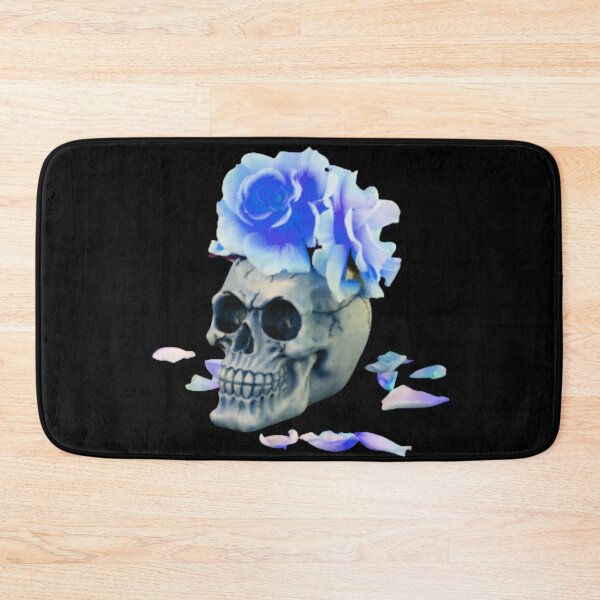 Item preview, Bones And Botany Blue Skull designed and sold by TjsDesignsnMore.