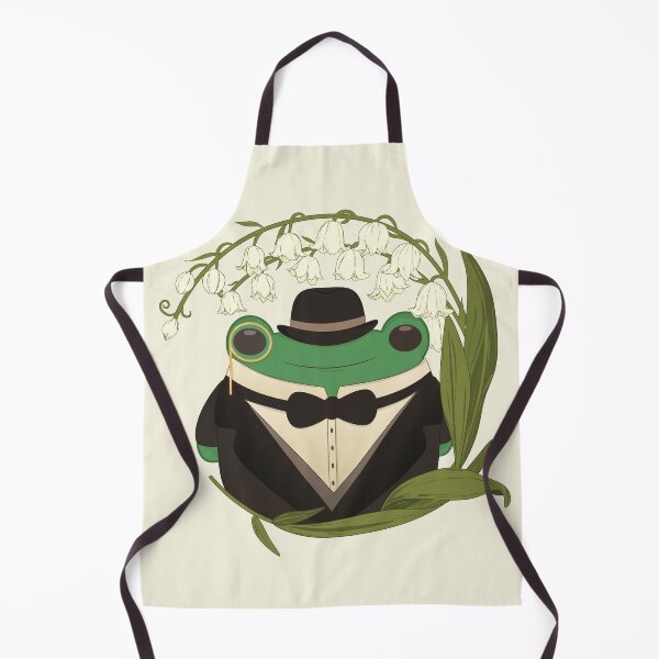 Item preview, Happy Froggy Gentleman with Lily of the Valley wreath designed and sold by KateAngelaArt.