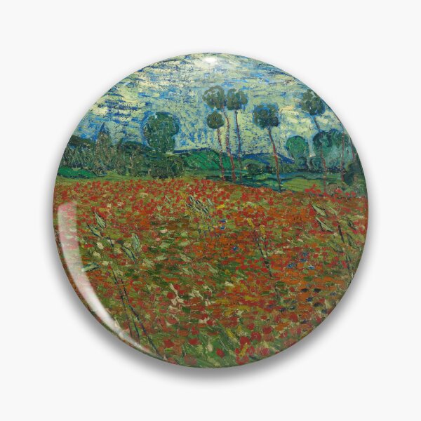 Item preview, Vincent Van Gogh, Poppy Field, 1890, Landscape painting designed and sold by ThingsToSmile.